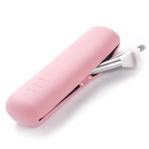 Large Travel Makeup Brush Holder, Magnetic Anti-fall Out Silicon Portable😼